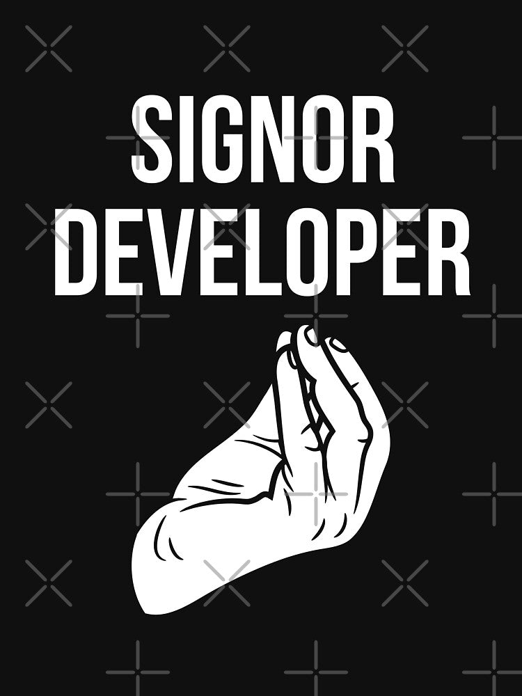 Signor Developer by trendingatees T-Shirts, Hoodie, Sweatshirt | BlankRebels.com (Image 3)