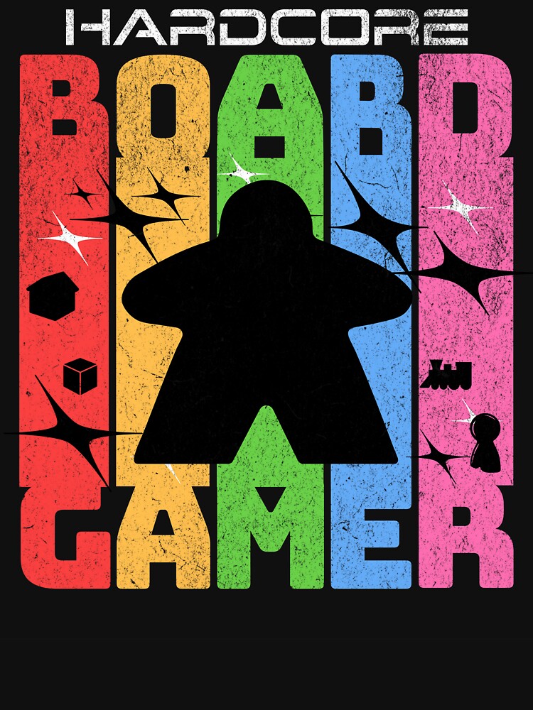 Hardcore Board Gamer - Meeple lover by Zanda-Nerd-Shop T-Shirts, Hoodie, Sweatshirt | BlankRebels.com (Image 3)