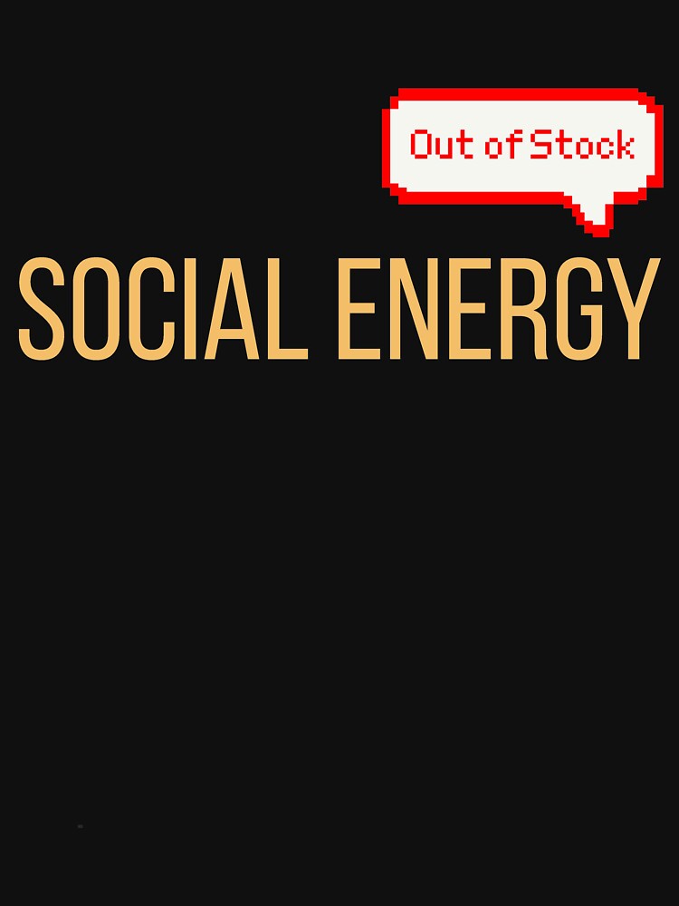 Social Energy: Out of Stock | Introvert Quote Tee by HubCreates Hoodie, Sweatshirt | BlankRebels.com (Image 3)