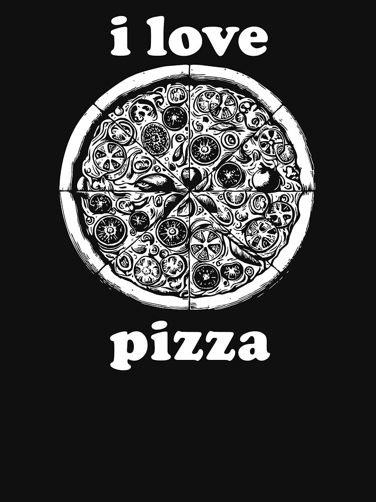 I Love Pizza - Italian Food Lover by crenaviolena T-Shirts, Hoodie, Sweatshirt | BlankRebels.com (Image 3)