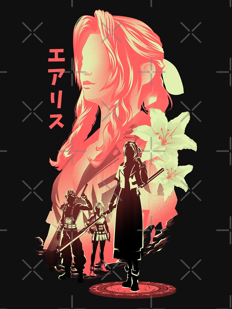The Flower Girl Aerith by Hypertwenty Designs T-Shirts, Hoodie, Sweatshirt | BlankRebels.com (Image 3)
