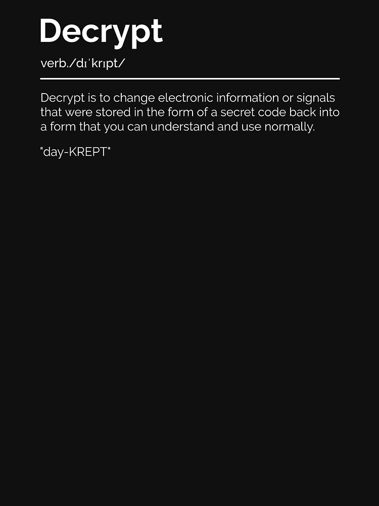 Decrypt by ConsiTee T-Shirts, Hoodie, Sweatshirt | BlankRebels.com (Image 3)