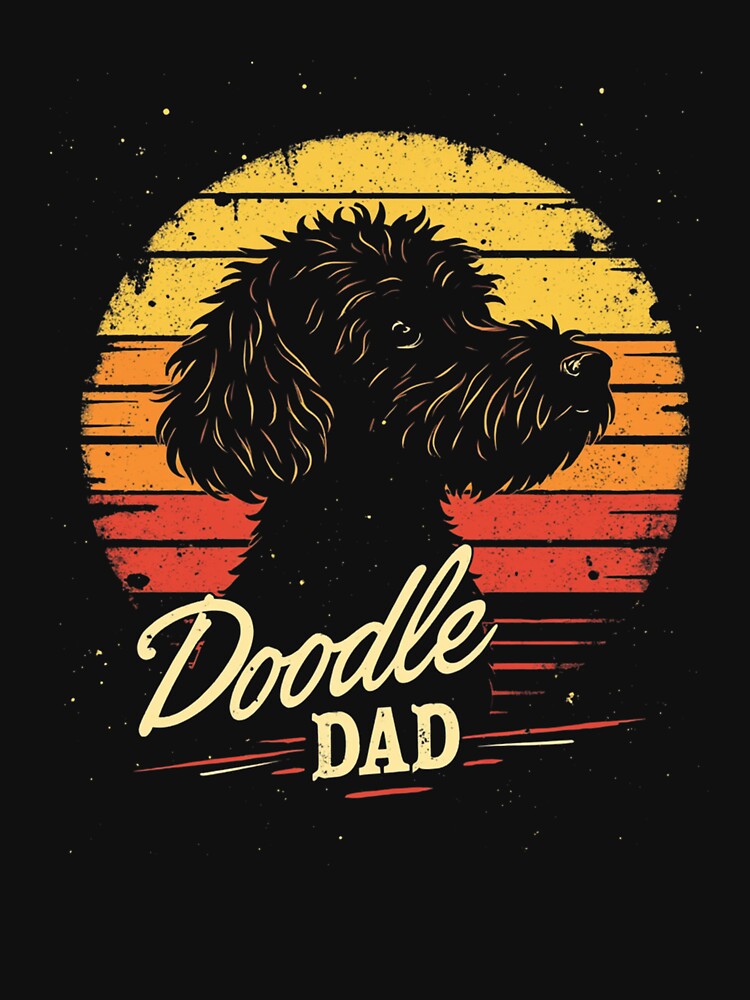 Vintage Doodle Dad Dog Lover Men Fur Dad Retro Gift by CleoJames T-Shirts, Hoodie, Sweatshirt | BlankRebels.com (Image 3)