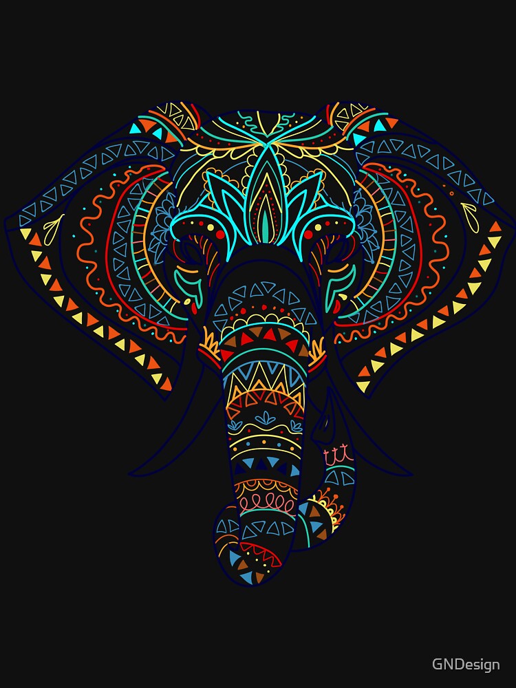 Ethnic Elephant by GNDesign T-Shirts, Hoodie, Sweatshirt | BlankRebels.com (Image 3)