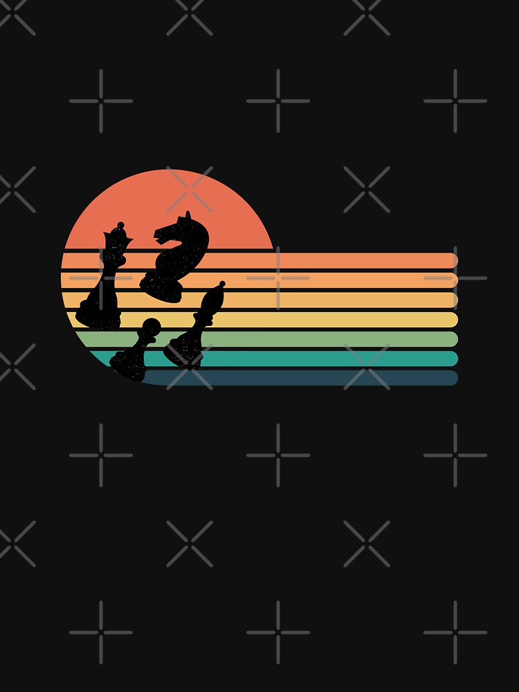 Chess Retro Sunset by TopStyles T-Shirts, Hoodie, Sweatshirt | BlankRebels.com (Image 3)