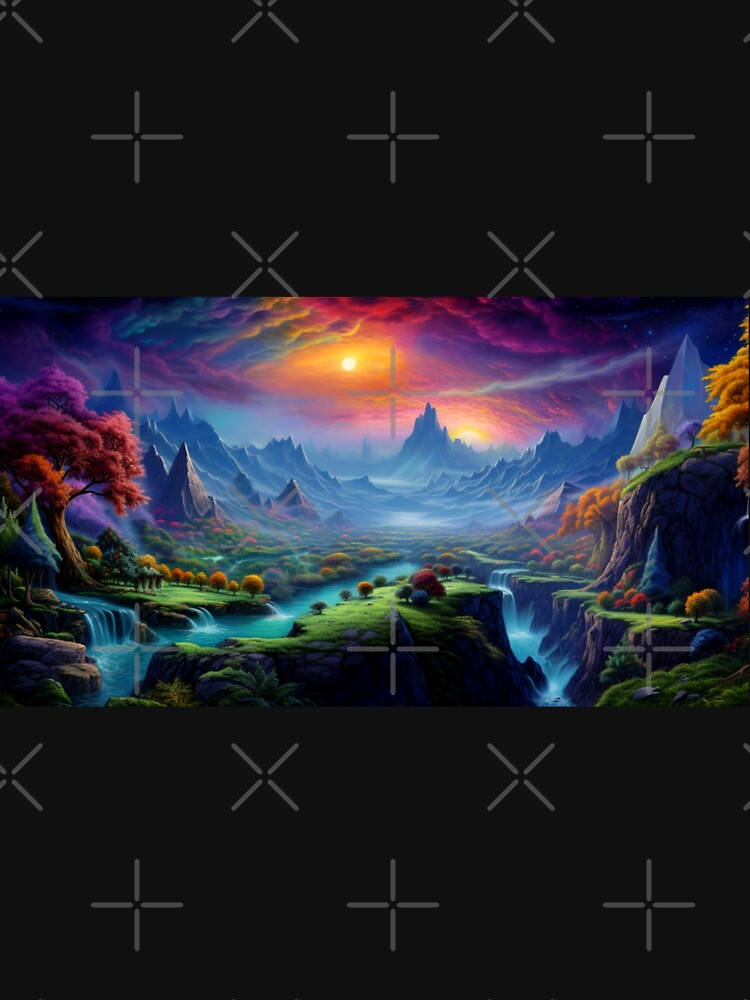 Fantasy Landscape Double Sunrise Valley T-Shirts, Hoodie, Sweatshirt