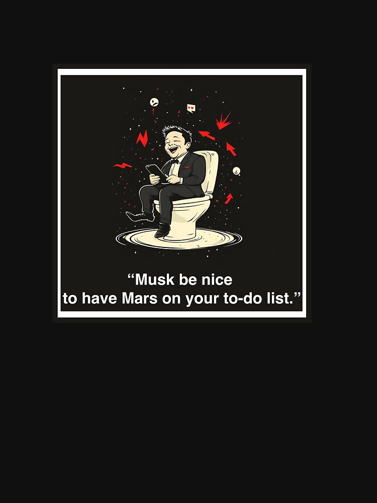 Elon Musk Chaos Tweet Logo 2 – Meme King of Market Crash by studio0mni T-Shirts, Hoodie, Sweatshirt (Image 3)