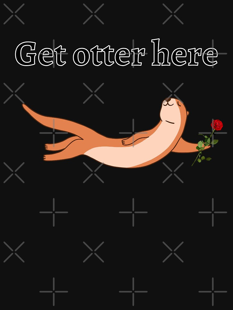 Get Otter Here, Otter Holding Rose by DearSunny T-Shirts, Hoodie, Sweatshirt | BlankRebels.com (Image 3)