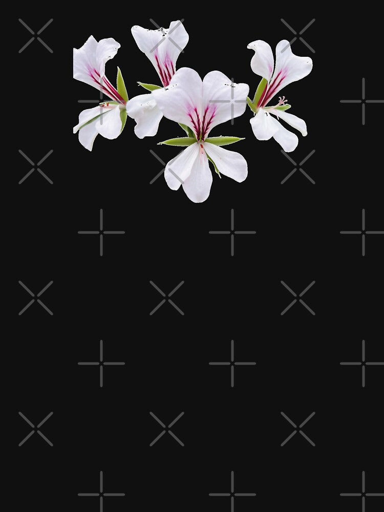 White & Magenta Geranium – Ink Vein Bloom Aesthetic by jglobal360 T-Shirts, Hoodie, Sweatshirt | BlankRebels.com (Image 3)