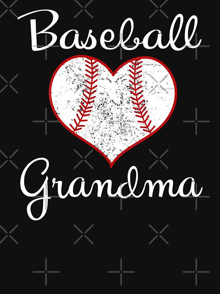 Baseball Grandma Vintage Womens Grandma Baseball Mom Heart by MichelSorour T-Shirts, Hoodie, Sweatshirt (Image 3)