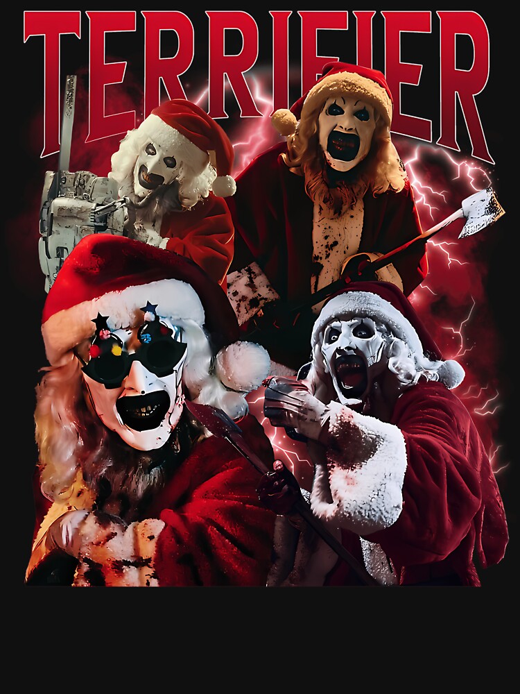 Art The Clowns Terrifiers Christmas by Comentalaluza T-Shirts, Hoodie, Sweatshirt | BlankRebels.com (Image 3)