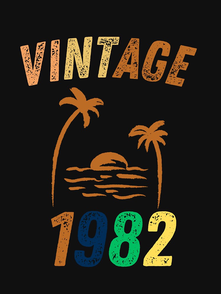 Vintage 1982 Cool Birthday Gift Idea by LeGasol T-Shirts, Hoodie, Sweatshirt | BlankRebels.com (Image 3)