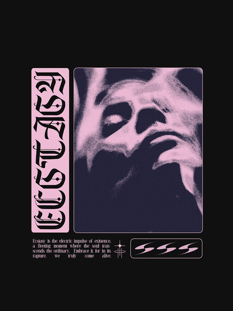 ECSTASY Aesthetic Poster by UglyNavy T-Shirts, Hoodie, Sweatshirt | BlankRebels.com (Image 3)