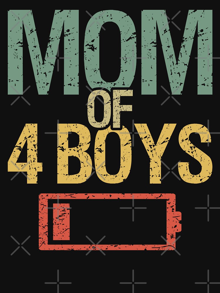 Tired Mom Of 4 Boys I by Lemon Pepper T-Shirts, Hoodie, Sweatshirt | BlankRebels.com (Image 3)