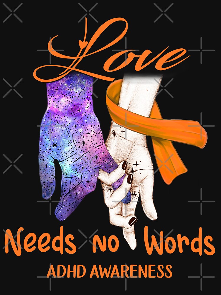 ADHD Awareness - Love Needs No Words by ArangoaStore T-Shirts, Hoodie, Sweatshirt | BlankRebels.com (Image 2)