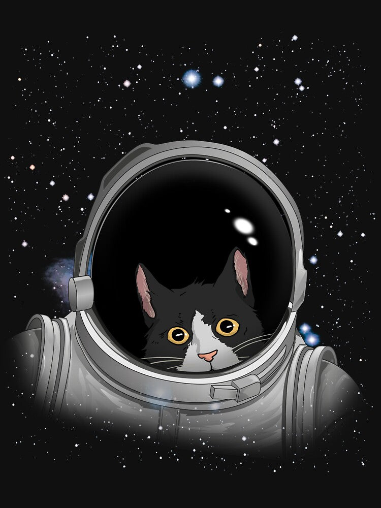 Tuxedo Cat Astronaut Astronomy Astronaut Cat Gear by DynamicDesign T-Shirts, Hoodie, Sweatshirt | BlankRebels.com (Image 3)