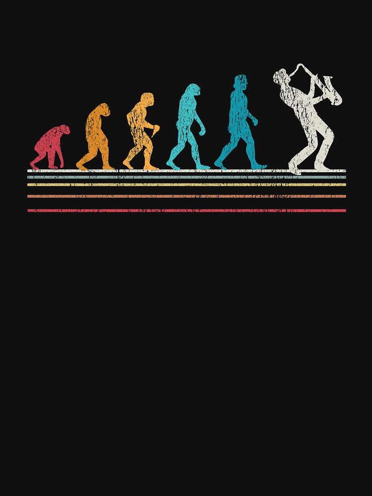 Saxophone Evolution Sax Retro Gift by Grimbart T-Shirts, Hoodie, Sweatshirt | BlankRebels.com (Image 3)