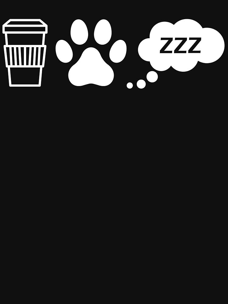 Coffee dog sleep shirt, Dog mom, Dog mama, Fur mama, dog lover shirt, Gift for dog mom,Laptop Skins, scraf,... (Image 3)