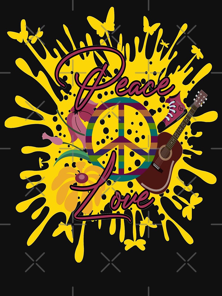 Hippie Peace Signs by brooklyntowner T-Shirts, Hoodie, Sweatshirt | BlankRebels.com (Image 3)