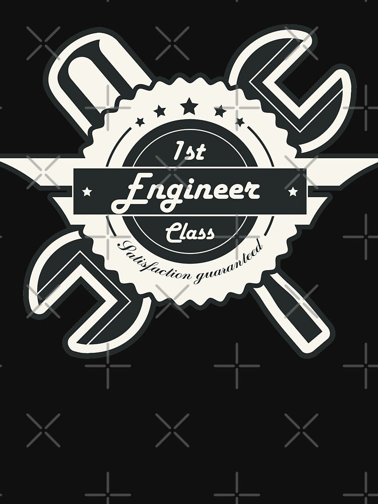 First Class Engineer! Retro Career Gift by justkidding-co T-Shirts, Hoodie, Sweatshirt | BlankRebels.com (Image 3)