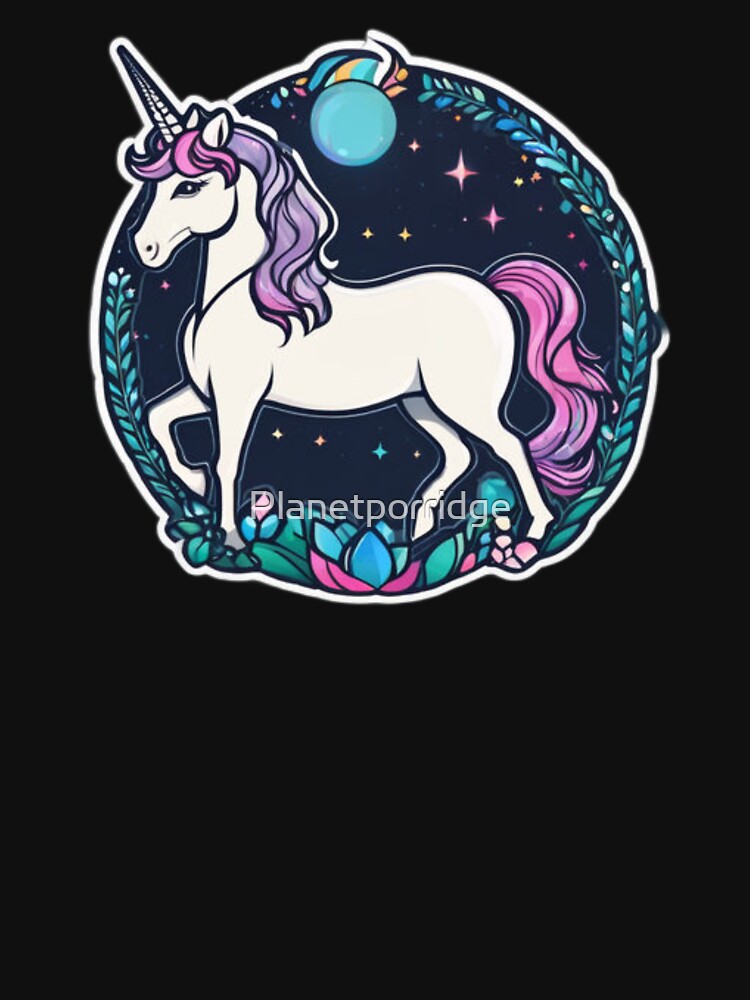 Unicorn Art by Planetporridge T-Shirts, Hoodie, Sweatshirt | BlankRebels.com (Image 3)