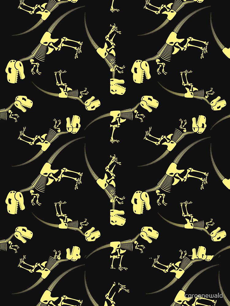 Dinosaur Skeleton Pattern by cgroenewald T-Shirts, Hoodie, Sweatshirt | BlankRebels.com (Image 3)