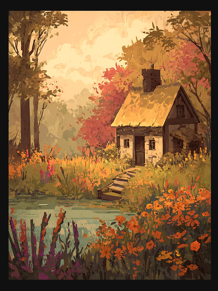 Rustic Cottagecore Art by bapupa T-Shirts, Hoodie, Sweatshirt | BlankRebels.com (Image 3)