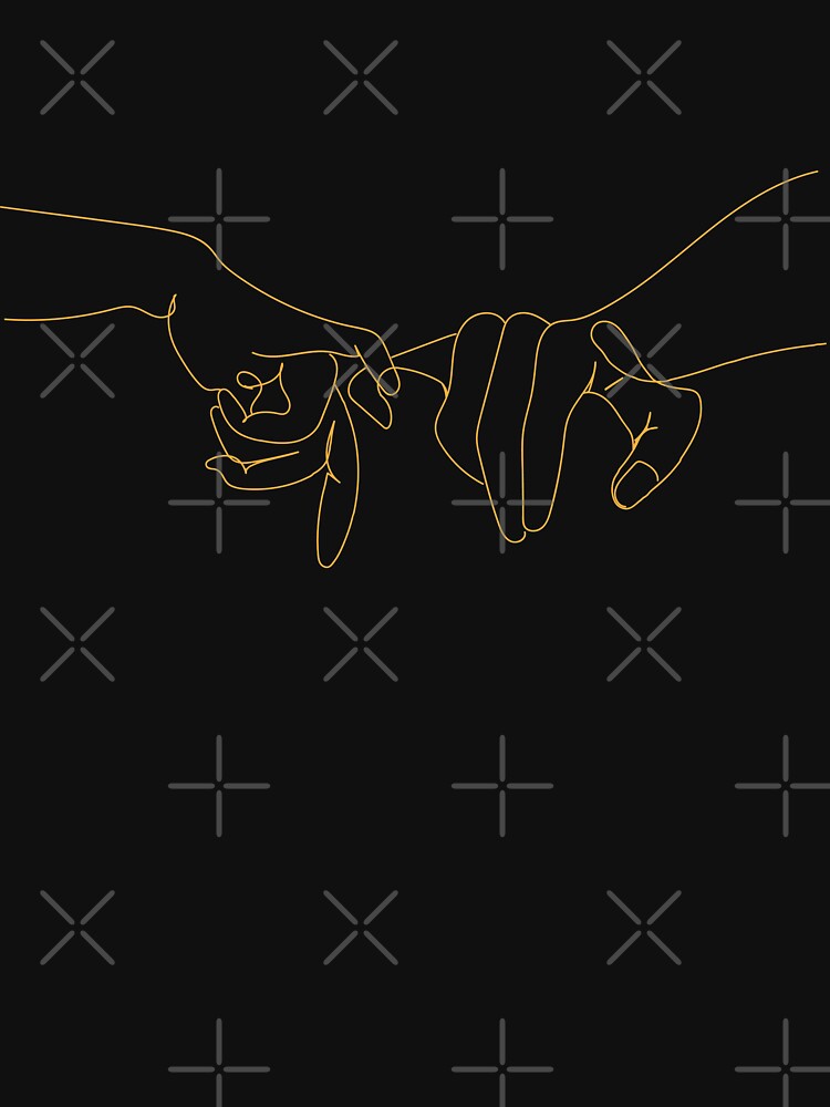 Pinky Swear Mustard by StudioMinaar T-Shirts, Hoodie, Sweatshirt | BlankRebels.com (Image 3)
