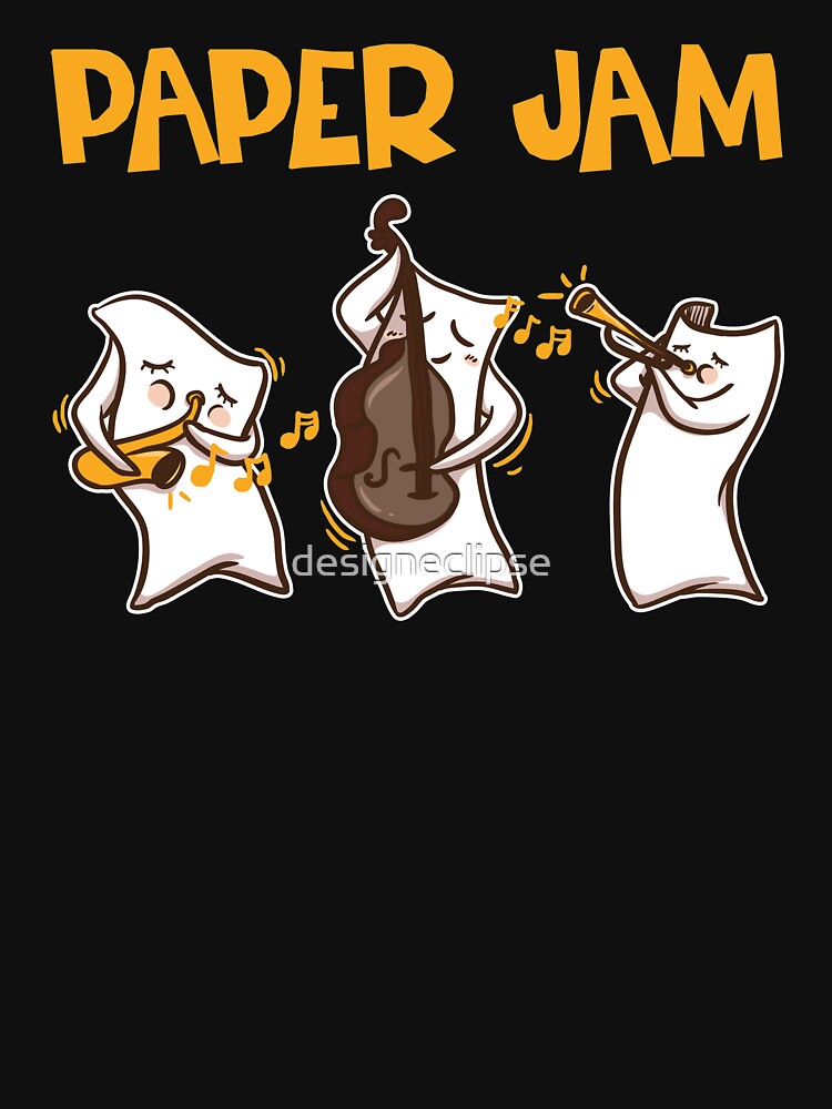Paper Jam Music by designeclipse T-Shirts, Hoodie, Sweatshirt | BlankRebels.com (Image 3)