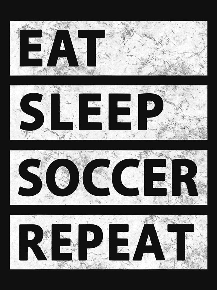 Soccer Player Eat Sleep Soccer T-Shirt Essential T-Shirt by ayeshadanaqws