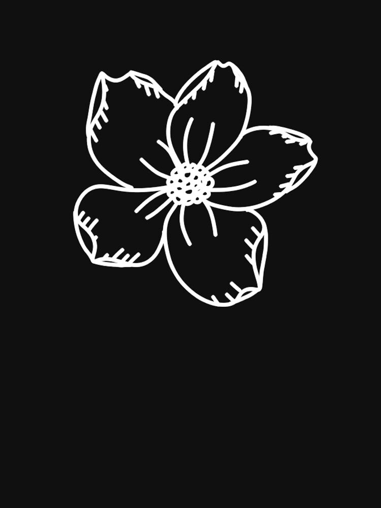 Flower Flower White by AOCreativeProd T-Shirts, Hoodie, Sweatshirt | BlankRebels.com (Image 3)