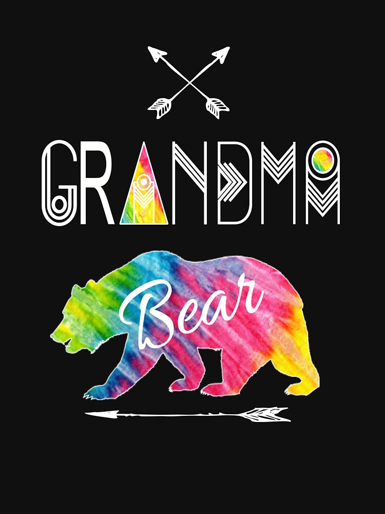 Grandma Bear Matching Family Tye Die Christmas Camping Gift by Sapphire Star T-Shirts, Hoodie, Sweatshirt (Image 3)