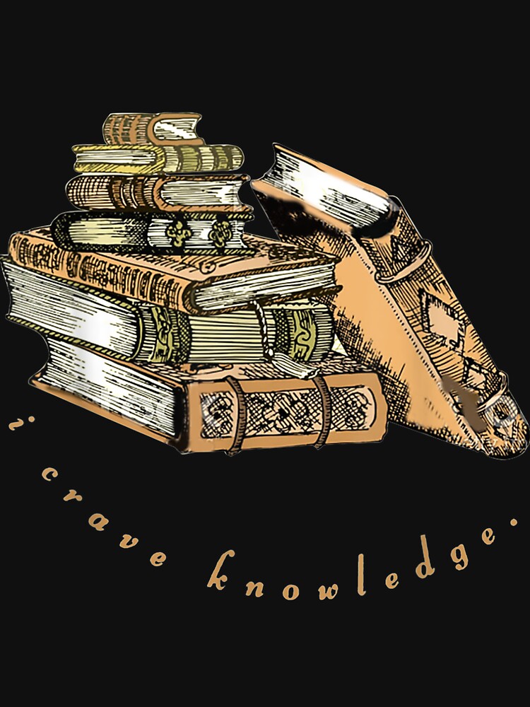 I Crave Knowledge Dark Academia Book Lover Greek Quote by Ritchie56 T-Shirts, Hoodie, Sweatshirt | BlankRebels.com (Image 3)