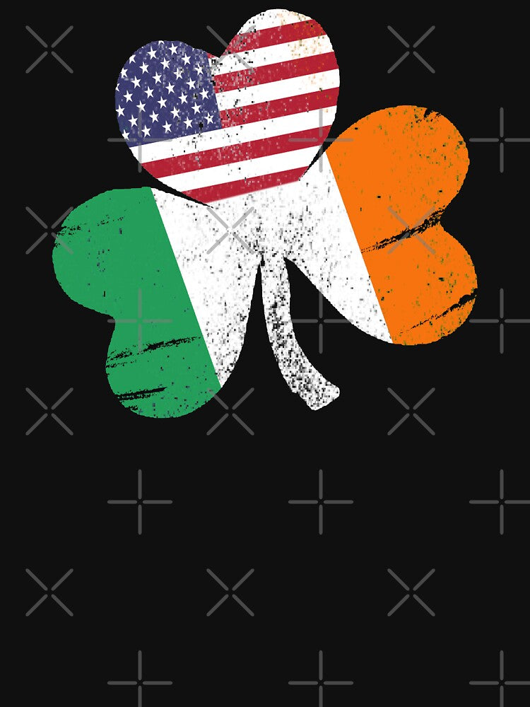 vintage Shamrock Ireland US Flag st patricks day gifts 2021 by Kasantimo T-Shirts, Hoodie, Sweatshirt (Image 3)