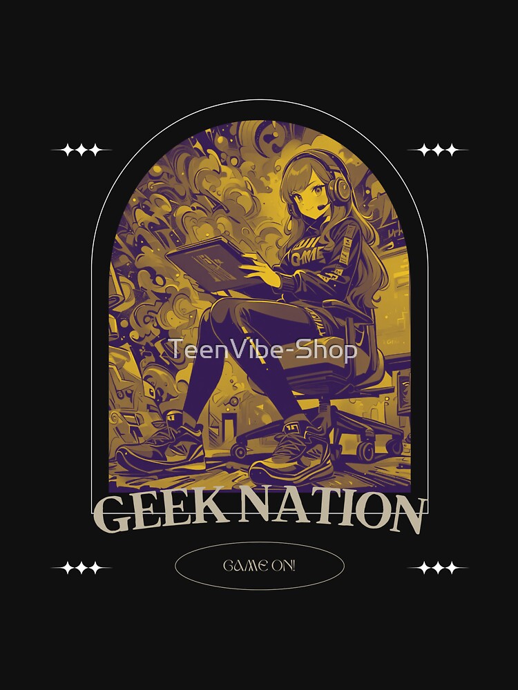 GAMER GIRL |  Anime Streetwear | GEEK NATION by TeenVibe-Shop T-Shirts, Hoodie, Sweatshirt | BlankRebels.com (Image 3)