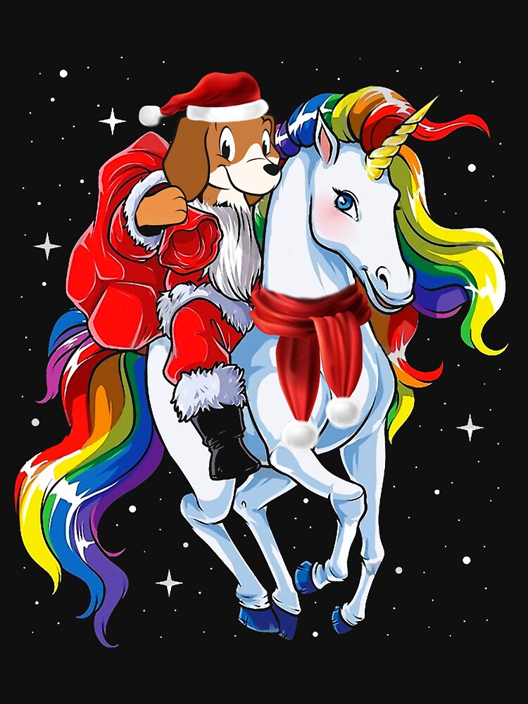 Beagles santa unicorn by ferraudionne