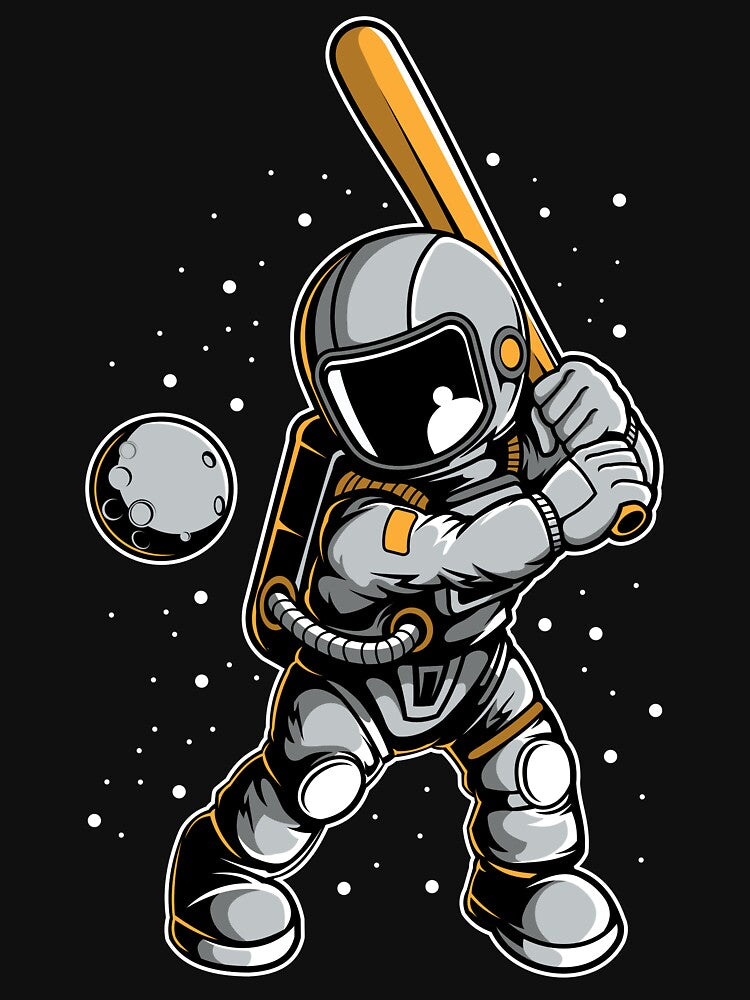 Astronaut Baseball - Funny Outer Space Lovers by Desteroids T-Shirts, Hoodie, Sweatshirt | BlankRebels.com (Image 3)