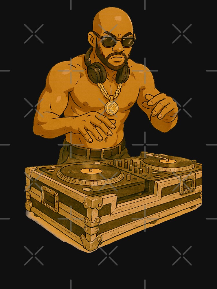 DJ Bruce Black by tsanwo T-Shirts, Hoodie, Sweatshirt | BlankRebels.com (Image 3)