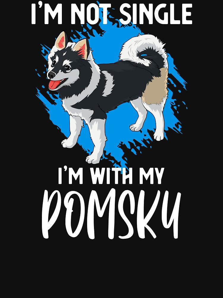 Funny I’m With My Pomsky Pet Dog Owner product by jakehughes2015 T-Shirts, Hoodie, Sweatshirt | BlankRebels.com (Image 3)