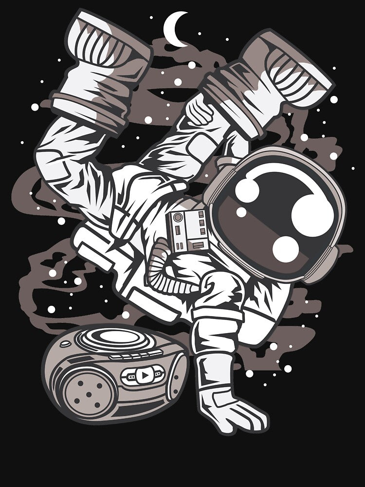 Astronaut Breakdance - Funny Outer Space Lovers by Desteroids T-Shirts, Hoodie, Sweatshirt | BlankRebels.com (Image 3)