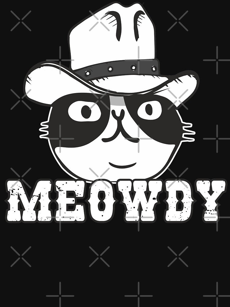 Meowdy Cat Funny Tuxedo Cat In Cowboy Hat With Howdy Joke Quote by alenaz T-Shirts, Hoodie, Sweatshirt (Image 3)