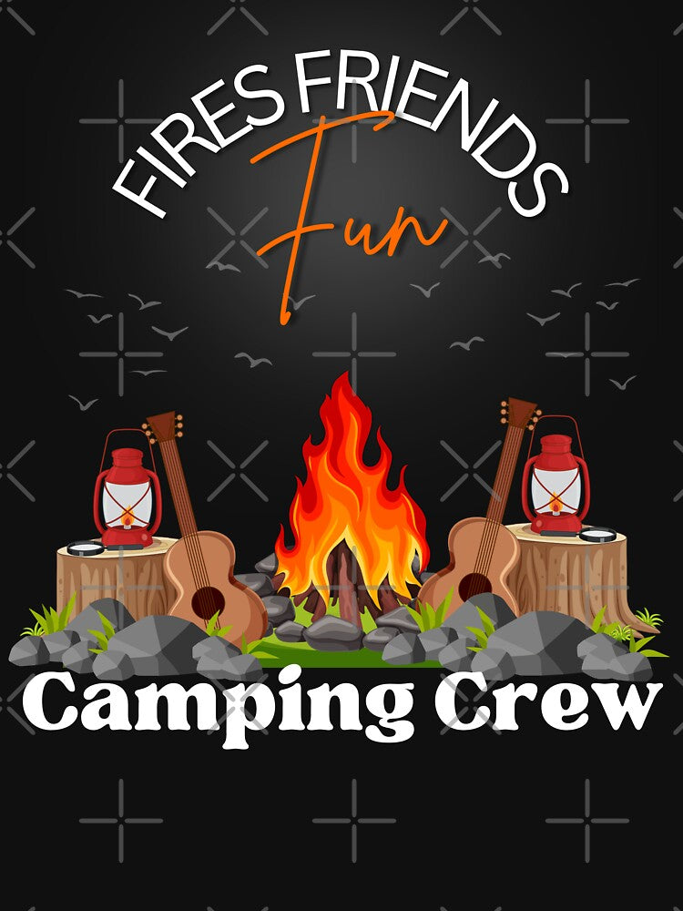 Fires Friends Fun Camping Crew by LuveraxArt T-Shirts, Hoodie, Sweatshirt | BlankRebels.com (Image 3)