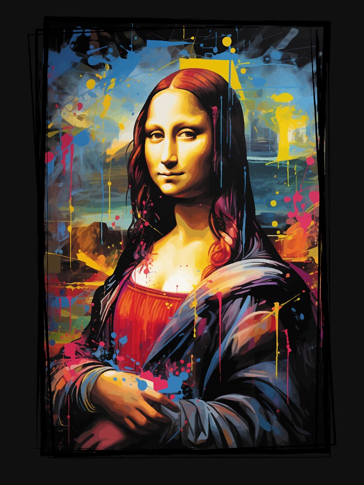 Mona Lisa Inspired Art by TotallySpiffing T-Shirts, Hoodie, Sweatshirt | BlankRebels.com (Image 3)