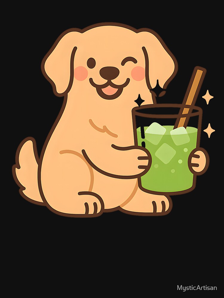Cute Puppy Matcha Latte by MysticArtisan T-Shirts, Hoodie, Sweatshirt | BlankRebels.com (Image 3)