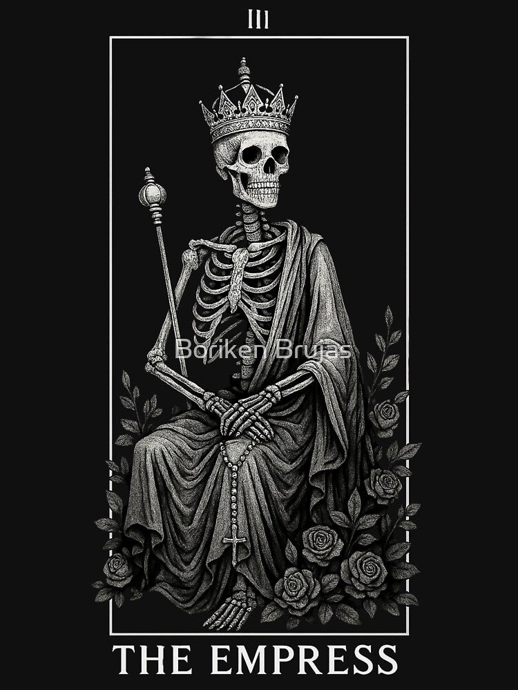 The Empress - Major Arcana - Skeleton Tarot Cards by Boriken Brujas T-Shirts, Hoodie, Sweatshirt | BlankRebels.com (Image 3)