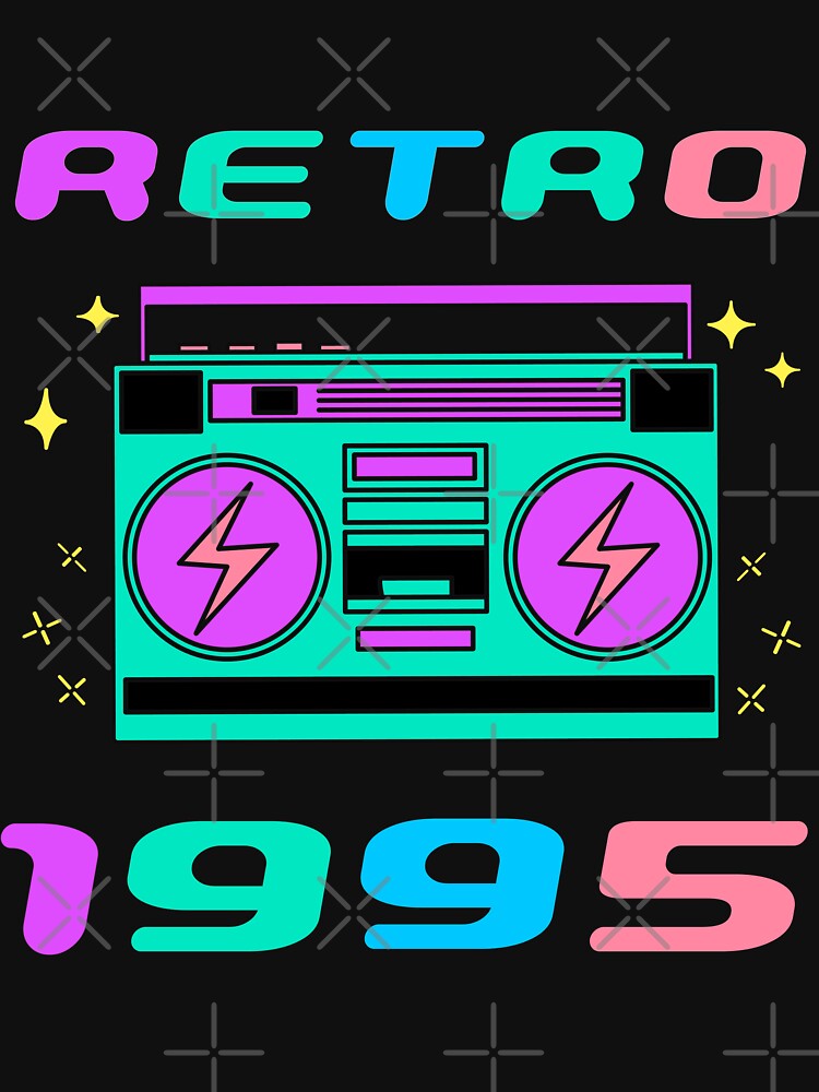 28 Years Old 70s Nostalgia Decorations Funny 1995 Cool 28th Birthday by CoolCreative T-Shirts, Hoodie, Sweatshirt (Image 3)
