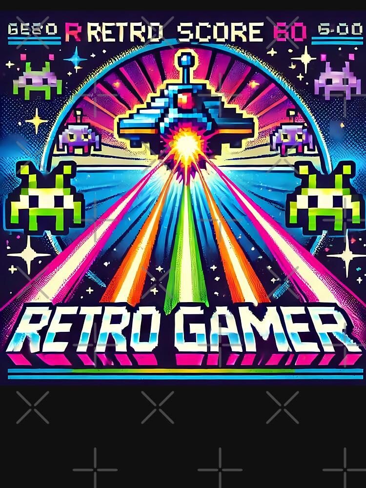 Retro Gamer Alien Blaster Showdown T-Shirts, Hoodie, Sweatshirt
