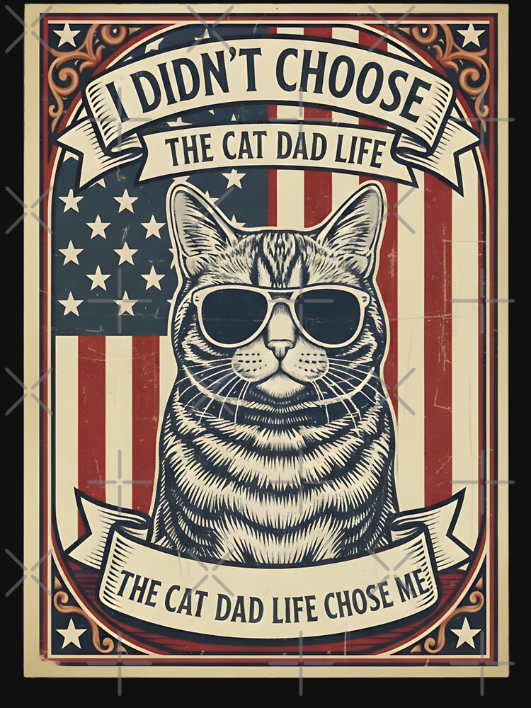 Funny Cat Dad Life by THREE LITTLE BEANS T-Shirts, Hoodie, Sweatshirt | BlankRebels.com (Image 3)