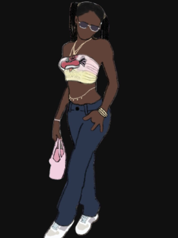 2000's y2k black girl by hannahhamo T-Shirts, Hoodie, Sweatshirt | BlankRebels.com (Image 3)