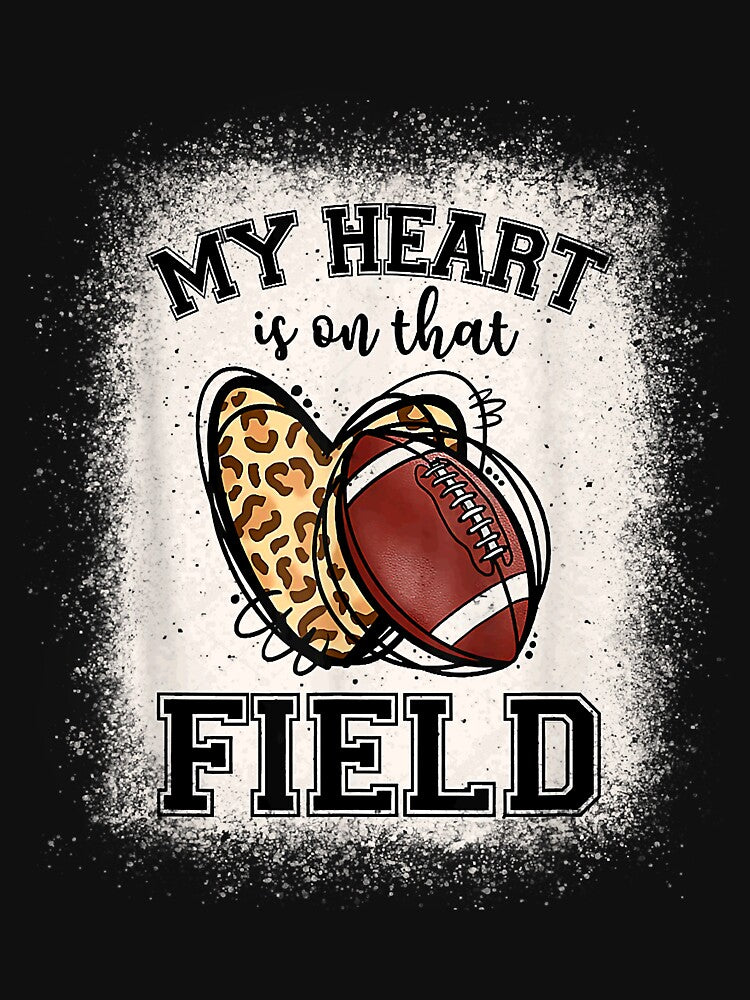 Funny My Heart Is On That Field Football Cool Men Women Kids by AdellAddie T-Shirts, Hoodie, Sweatshirt (Image 3)